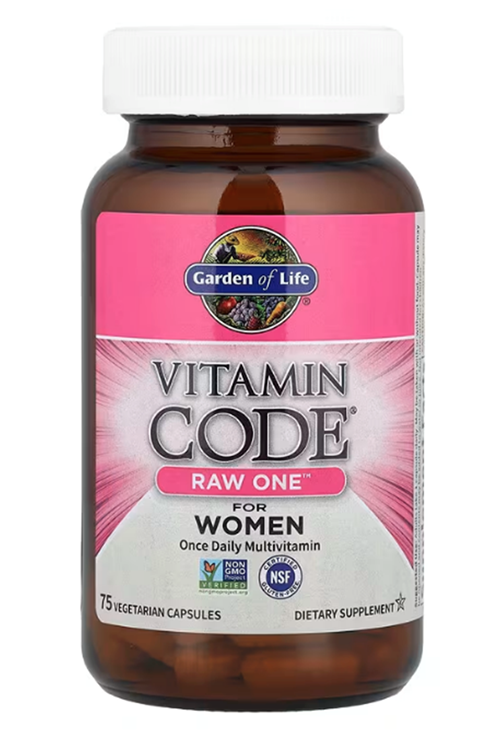 Garden of Life, Vitamin Code, RAW One, Once Daily Multi vitamin For Women, 75 Vegetarian Capsules.Abd Menşei