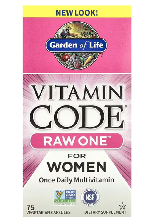 Garden of Life, Vitamin Code, RAW One, Once Daily Multi vitamin For Women, 75 Vegetarian Capsules.Abd Menşei