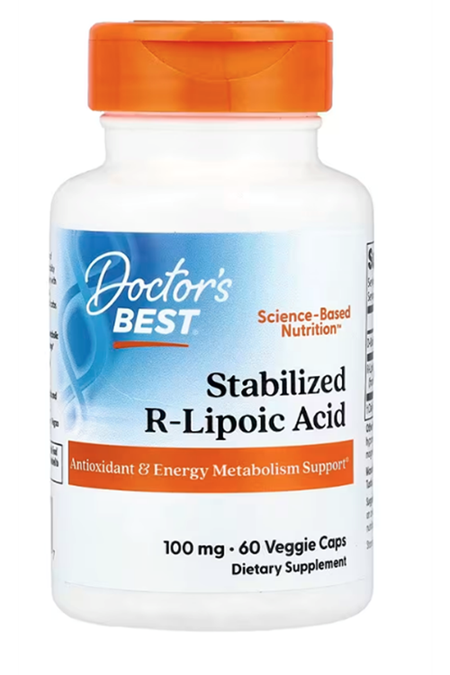 Doctor's Best, Stabilized R-Lipoic Acid with BioEnhanced Na-RALA, 100 mg, 60 Veggie Capsul.Made ın Usa.4045