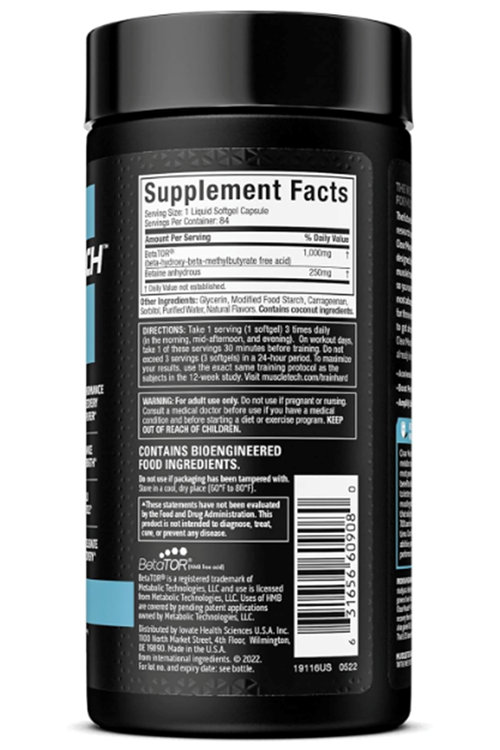 Muscletech, Clear Muscle, HMB Free Acid, 84 Liquid Softgels.Abd Menşei.4072