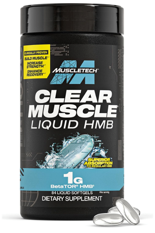Muscletech, Clear Muscle, HMB Free Acid, 84 Liquid Softgels.Abd Menşei.72.
