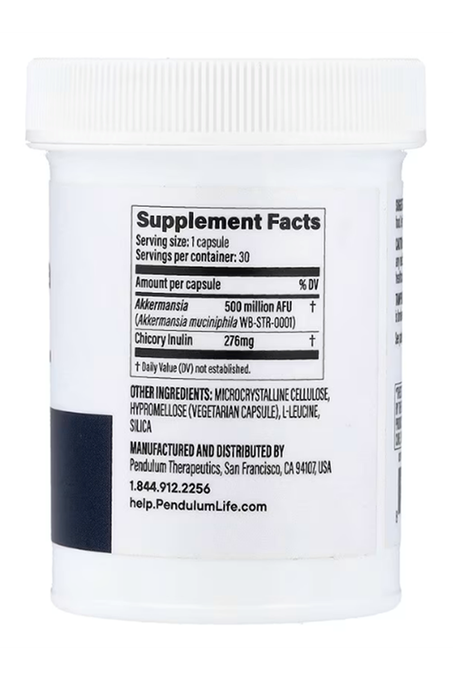 Pendulum, Akkermansia 500 Pro , 30 Capsules.Abd Menşei.107.