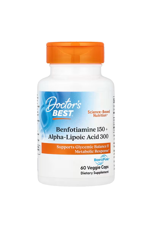 Doctor's Best, Benfotiamine 150 + Alpha-Lipoic Acid 300, 60 Veggie Capsul.44.
