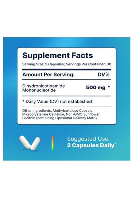 Advantage Nutra Liposomal NMNH to Boost NAD Plus Levels, Energy, Focus - High Purity 60 capsules.Abd Menşei.