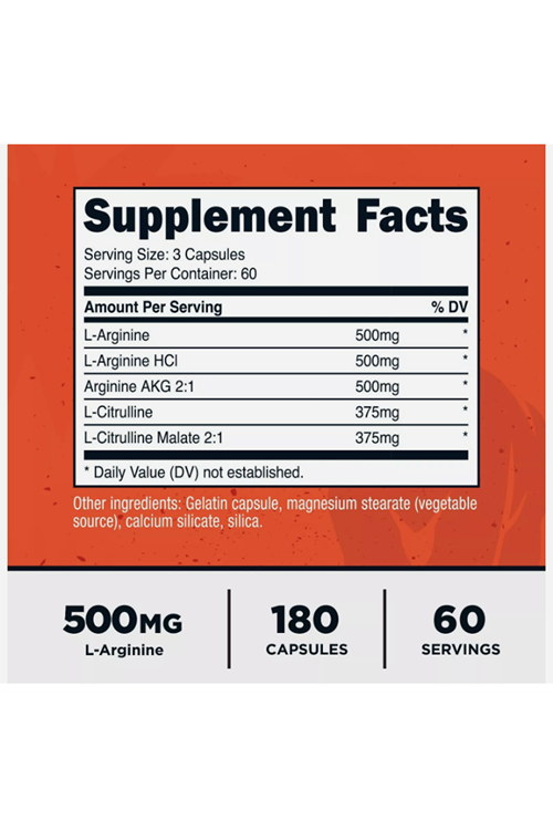 Primal Nitrik Oxide Booster (2,250mg Per Serving)(180 Capsules) Abd Menşei