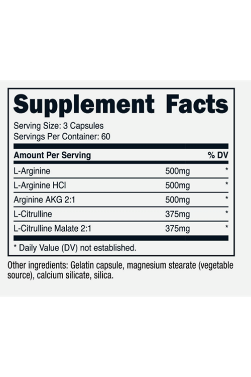 Primal Nitrik Oxide Booster (2,250mg Per Serving)(180 Capsules) Abd Menşei