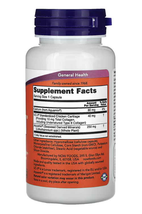 NOW Foods, UC-II® Joint Health with Undenatured Type II Collagen, 120 Capsules.Abd