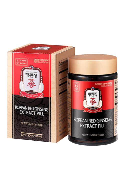 Korean Red Ginseng Extract Pill - Red Panax Ginseng  Vitamins C - E - Energy Boost - Gluten Free 800 Pills 800 Tablet.