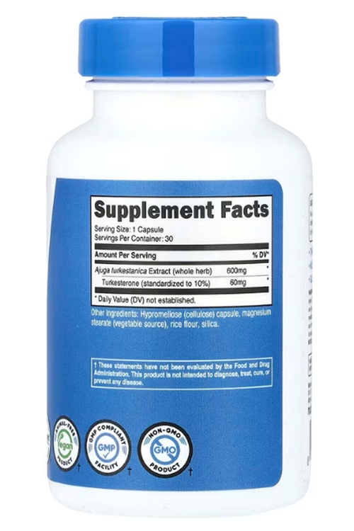 Nutricost  Performance  Turkesterone 600mg 30 Capsules