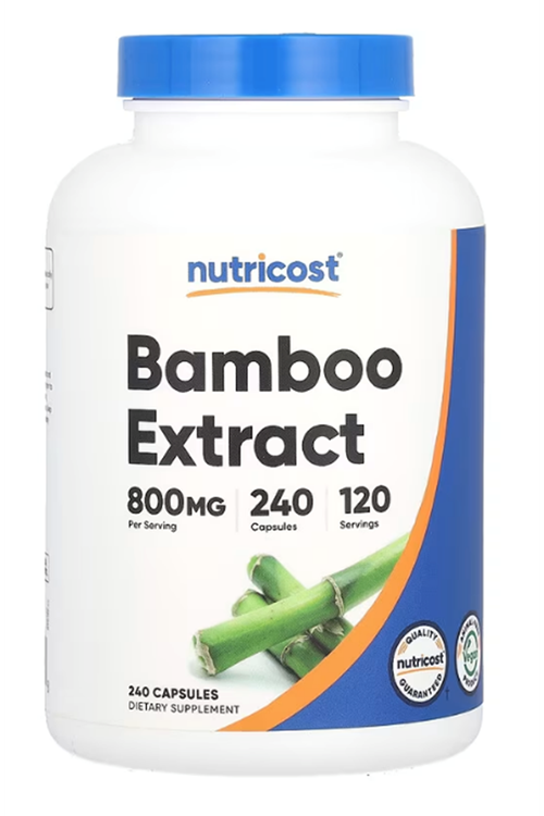 Nutricost Bamboo Extract 800mg 240 Capsul - Vegan Gluten Free and Non-GMO