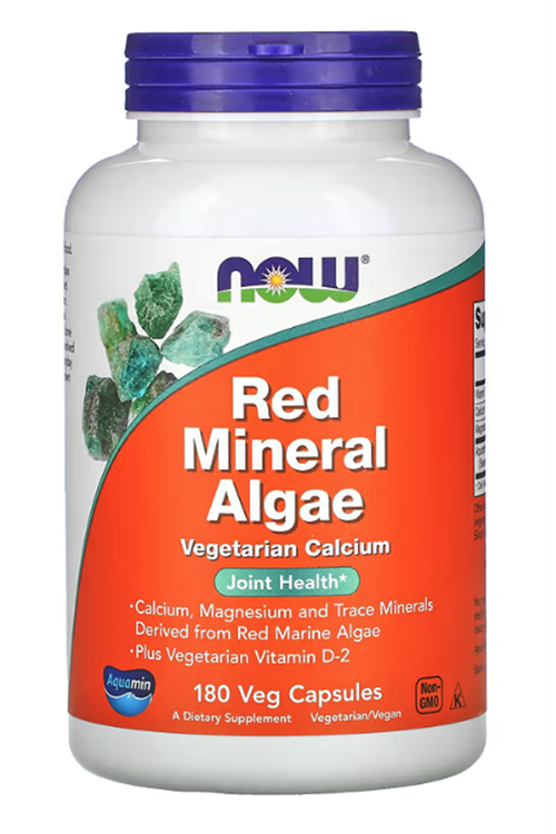 NOW Foods, Red Mineral Algae, 180 Veg Capsules.Abd