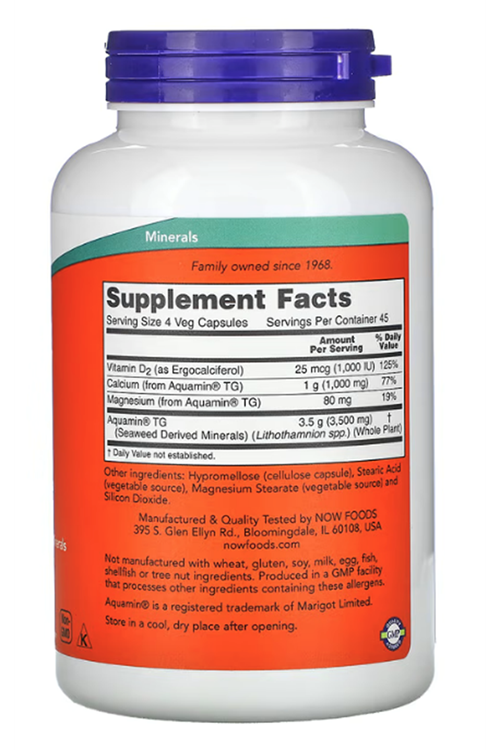 NOW Foods Red Mineral Algae 180 Veg Capsul.Abd Menşei.43.