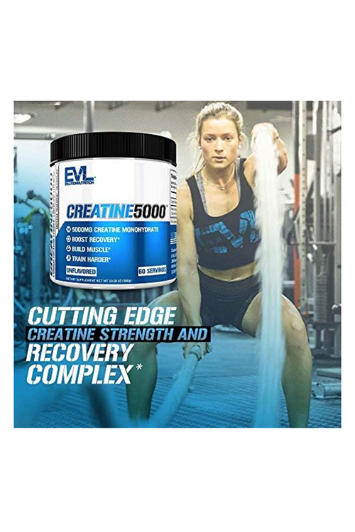 EVLution Nutrition, Creatine5000®, Unflavored, 10.58 oz (300 g) Usa Menşei.
