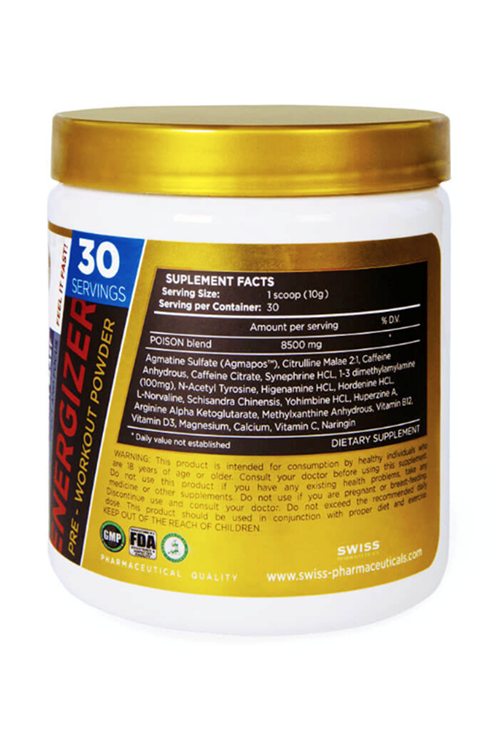 Swiss Pharmaceuticals POISON 1.3 D Formul Special Preworkout TEK KULLANIMLIK Deneme Boy 1 SERVİS 10.00gr 