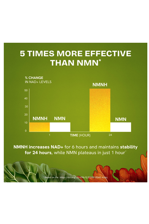 Resurrected Health Liposomal NMNH  High Purity NAD for Anti Aging, Energy, Focus - Pure NMNH Organic 60 Capsules - 300mg.Abd Menşei