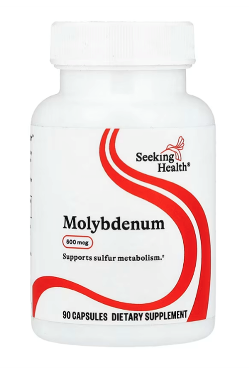 Seeking Health (Özelsporcugıdaların'dan !!) Molybdenum 500mg Molybdenum Glycinate Chelate Healthy Detoxification (90 veg capsules)45.