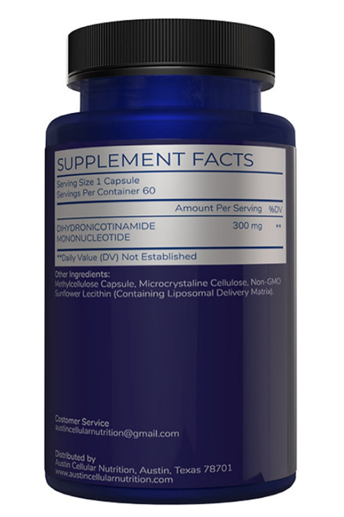 Austinootropics Liposomal NMNH 300mg 60 Capsul. (60 Servis) Usa Menşei