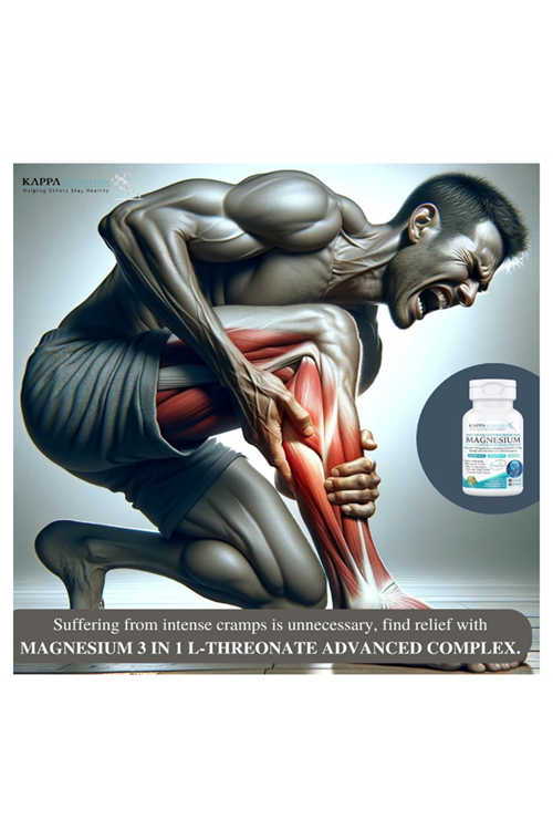 Kappa Nutrition Magbrain™ Magnesium L-Threonate Plant-Based, 420mg Elemental Magnesium (3 Capsules) from 2,253mg, 90 Vegan Capsules