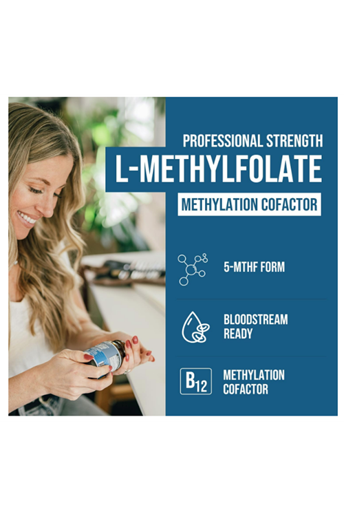Triquetra L Methyl Folate 15mg Plus Methyl B12 Cofactor – High Potency, 5-MTHF Form - Mood, Methylation, Cognition – Bioactive Forms of Vitamin B9 & B12 (60 Capsules .Best Seller.