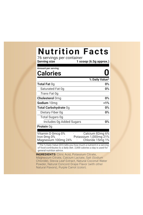 NatureBell Electrolytes Powder No Sugar, 500g (76 Servings)  Keto Fast Hydration Powder