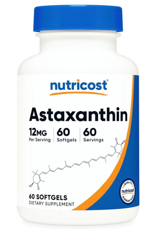 Nutricost Astaxanthin 12mg, 60 Softgels - Non-GMO and Gluten Free