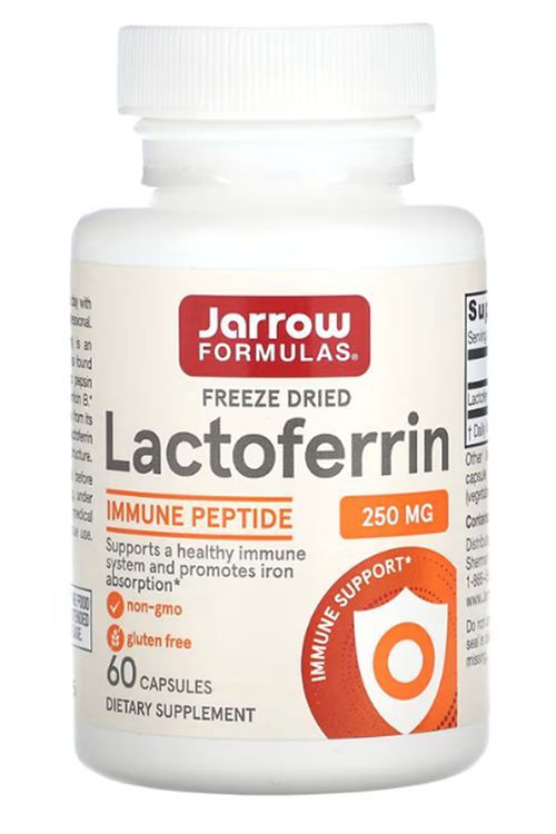 Jarrow Formulas Lactoferrin 250 mg  Freeze Dried   60 Capsules