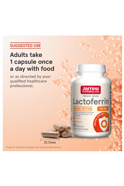 Jarrow (Ösg Özel Sporcu Gıdaları) Lactoferrin 250 mg  Freeze Dried   60 Capsul.73.