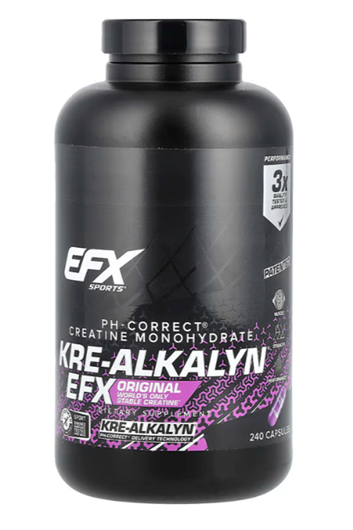 EFX Sports Kre-Alkalyn PH-Correct Creatine U.S.Patent 240 KAPSUL.Abd Menşei  3666