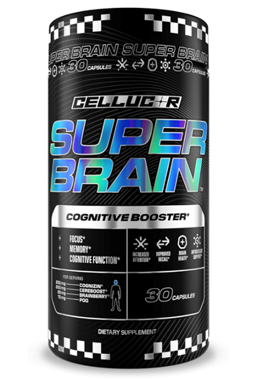 Cellucor Super Brain Cognitive Booster  Focus Attention  Recall  30 Capsul.Abd Menşei.