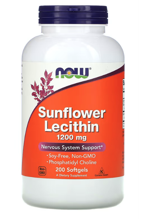 NOW Foods, Sunflower Lecithin, 1,200 mg, 200 Softgels