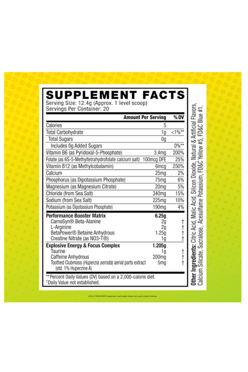 Cellucor C4 Sport Pre Workout Powder - Jolly Rancher Green Apple - NSF Certified for Sport - 200mg Caffeine + Creatine + Beta-Alanine - Electrolytes and Energy - 20 Servings 248gr.Abd Menşei.49.