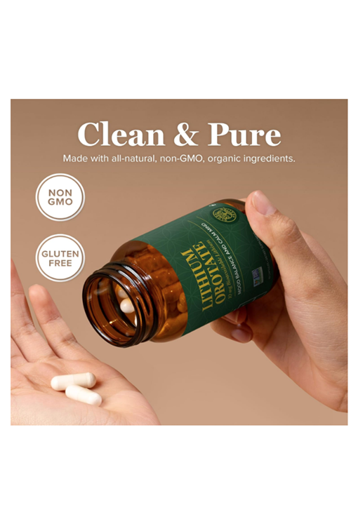 Global Healing Center - Lithium Orotate 10mg  (60 Capsules) Abd Menşei