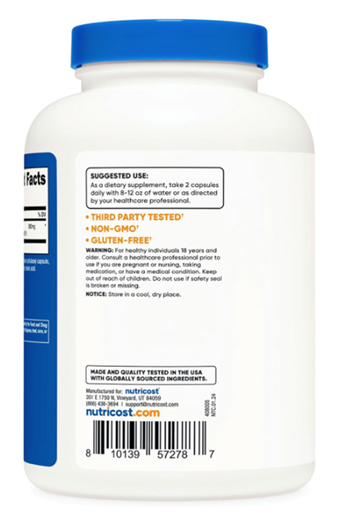 Nutricost Echinacea 800mg, 240 Capsules - Vegetarian Caps, Non GMO, Gluten Free, 120 Servings