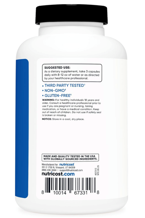 Nutricost Nitrik Oxıde Booster (Özelsporcugıdaların'dan !!) 2250mg, 180 Capsules.