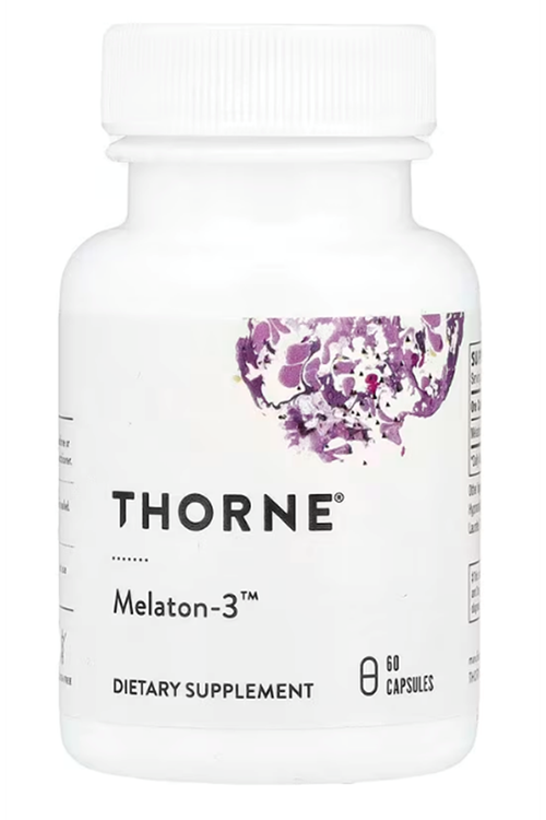 THORNE  Melaton-3  60 Capsul Circadian Rhythms Restful - NSF Certified for Sport.43.