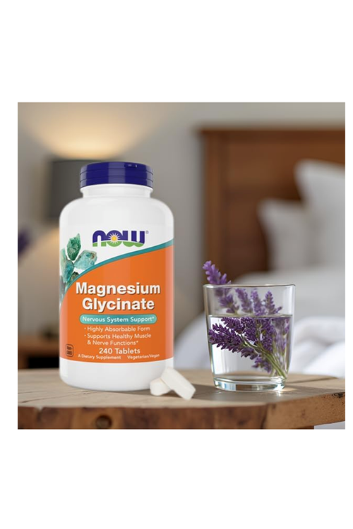Now Foods Magnezyum Glycinate Bisglycinate) (Albion™) 240 Tablets 