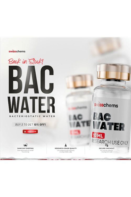SwissChems  Bakteriostatic Su 10ml .Abd Menşei.