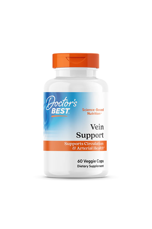 Doctor's Best Vein Support with Diosvein & Menaq7, Vitamin K2, Diosmin ve Hesperidin 60 Veg Capsul.Made ın Usa.3845