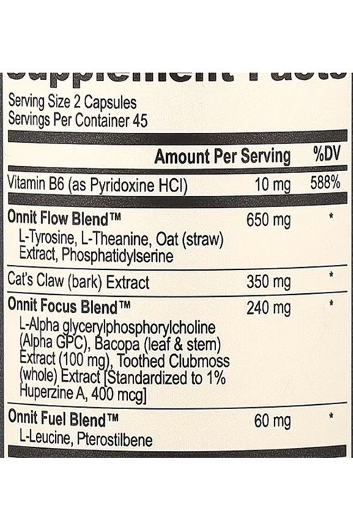 Onnit Alpha Brain Memory & Focus 90 Capsul.Usa Menşei.107.
