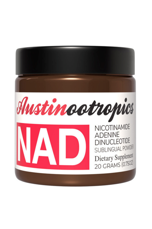 Austinootropics NAD Sublıngual Nicotinamide Adenine Dinucleotide Pure Potency 20 grams 250mg 80 Servis.Abd Menşei