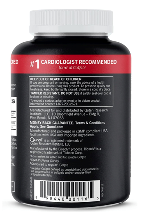 Qunol CoQ10 100mg  120 Softgels, Ultra CoQ10 100mg, 3x Better Absorption, Antioxidant for Heart Health  Energy Production, Coenzyme Q10 Vitamins and.