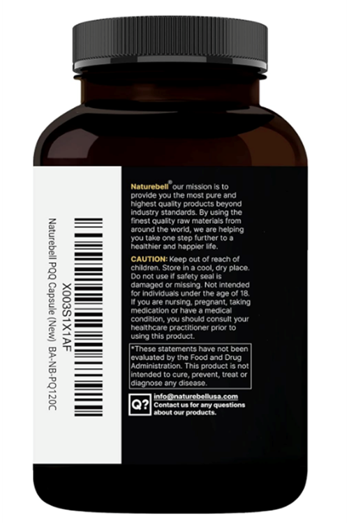 NatureBell PQQ 40mg with CoQ10, 240 Capsules  Active Pyrroloquinoline Quinone, Highly Bioavailable ZenPQQ+ Formula – Promotes Heart, Brain,  Mitochondrial Health.