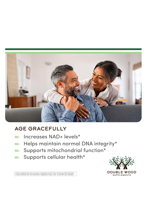 Double Wood NR NAD + (Nicotinamide Riboside) Hydrogen Malate 120 Capsul.