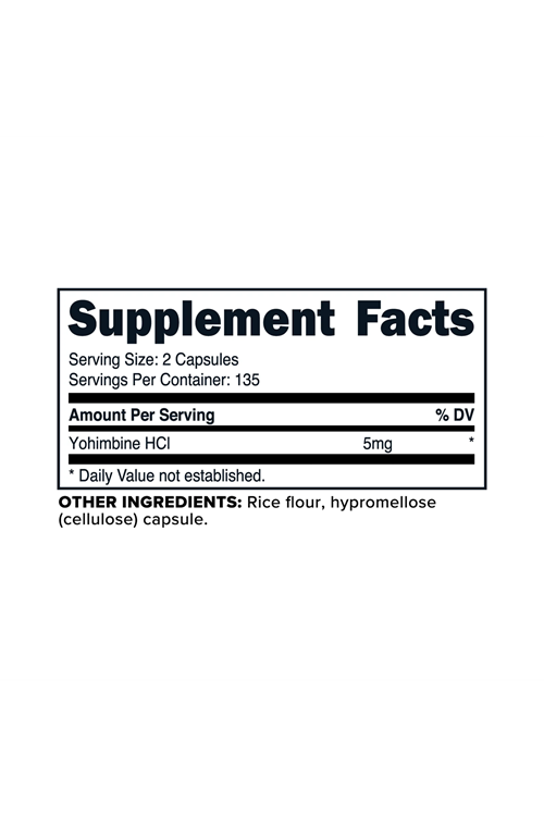 PrimaForce Yohimbine HCl, Weight Loss Supplement 2,5mg (270 Capsules).Abd Menşei 50.