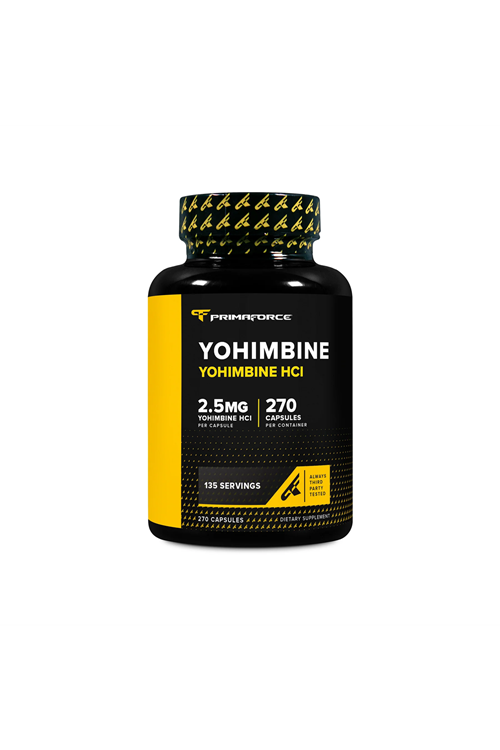 PrimaForce Yohimbine HCl, Weight Loss Supplement 2,5mg (270 Capsules).Abd Menşei 50.