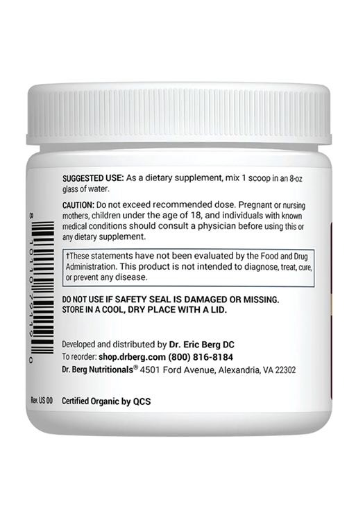 Dr. Berg Raw Organic Beet Powder–90gr 30 Servis USDA Certified Nitric Oxide, Energy, Blood Flow.