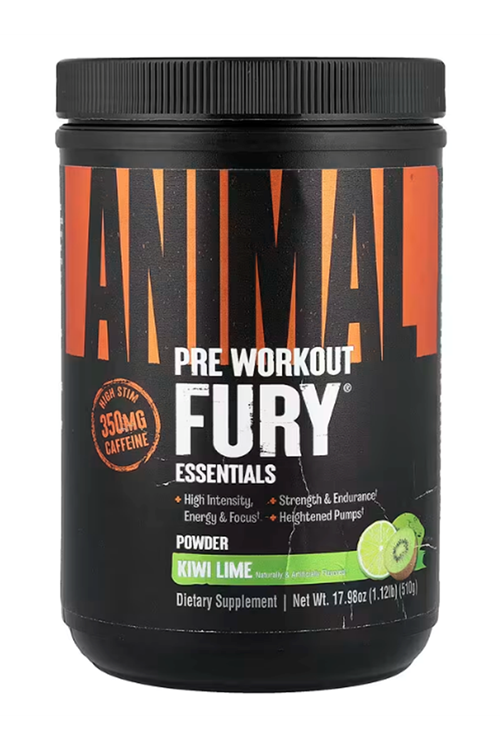 Animal Fury BCAA+Citrulin Malate+Beta Alanin Powerful Pre-Workout Formul 30 SERVİS.Usa Version.65.
