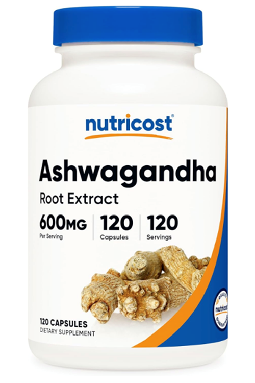 Nutricost Asvaganda Root Extract Herbal Supplement 600mg, 120 Capsules.