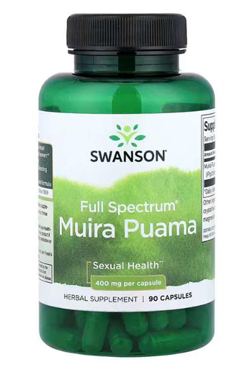 Swanson, Full Spectrum® Muira Puama, 400 mg, 90 Capsules.Made ın Usa.