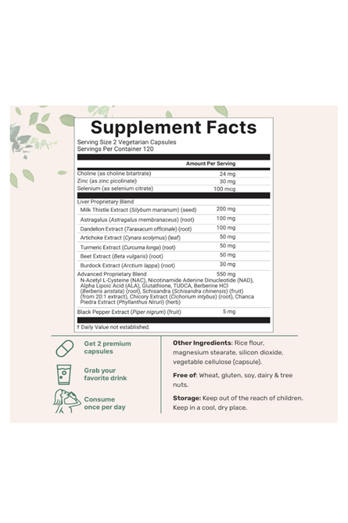 Micro Ingredients  Liver Advanced+ 240 Veggie Capsul. Milk Thistle, Dandelion, NAD, NAC, ALA, TUDCA, Glutathione, Artichoke, Turmeric, Astragalus.